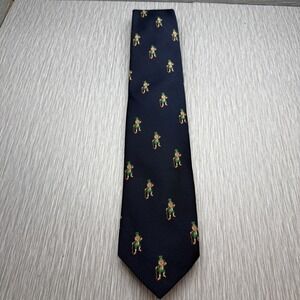 Maus & Hoffman Mens Tie Navy Blue Leprechaun Irish St Patricks Day Novelty